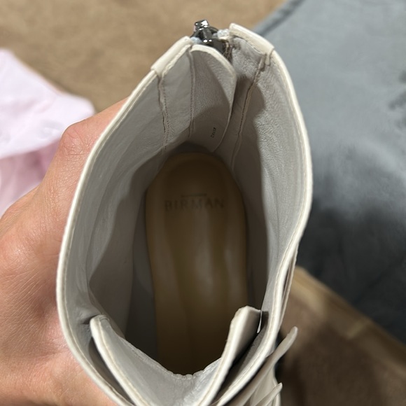 Alexandre Birman Lolita cream combat boots size 39 brand new in box - Picture 4 of 7